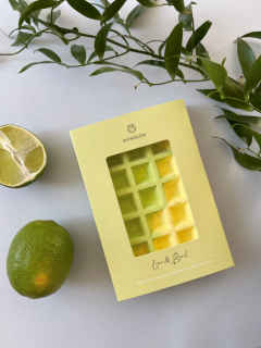 Бомбочка-вафля для ванны "Лайм и базилик"