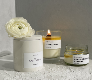 Арома свеча "Ветивер и мускат"