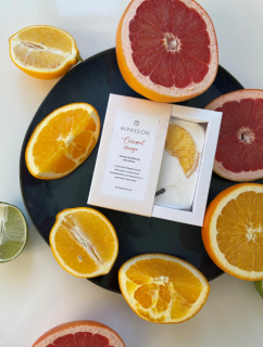 Бомбочка-квадрат для ванны "Карамельный апельсин"